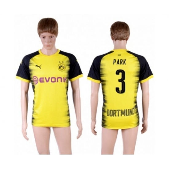 Dortmund 3 Park Yellow Soccer Club Jersey