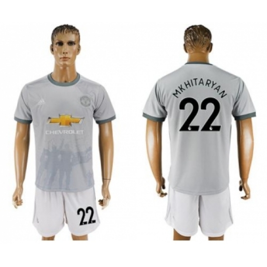 Manchester United 22 Mkhitaryan Sec Away Soccer Club Jersey