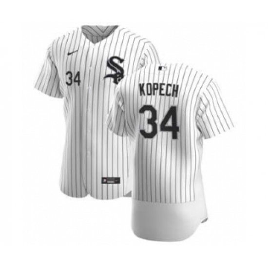 Men's Chicago White Sox 34 Michael Kopech White Home 2020 Authentic Player Baseball Jersey