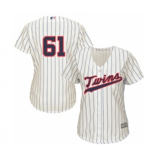 Women's Minnesota Twins 61 Cody Stashak Authentic Cream Alternate Cool Base Baseball Player Jersey