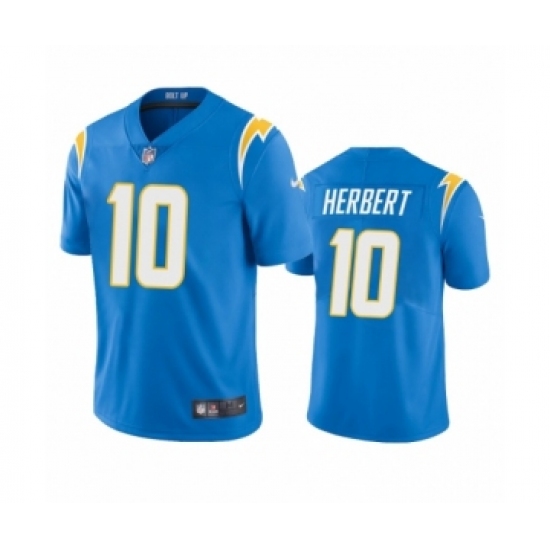 Los Angeles Chargers 10 Justin Herbert Powder Blue 2020 NFL Draft Vapor Limited Jersey