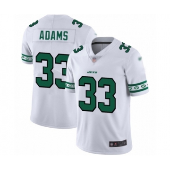 Men's New York Jets 33 Jamal Adams Limited White Team Logo Fashion Football Jersey