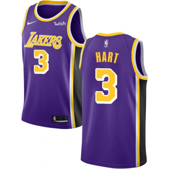 Men's Nike Los Angeles Lakers 3 Josh Hart Swingman Purple NBA Jersey - Statement Edition