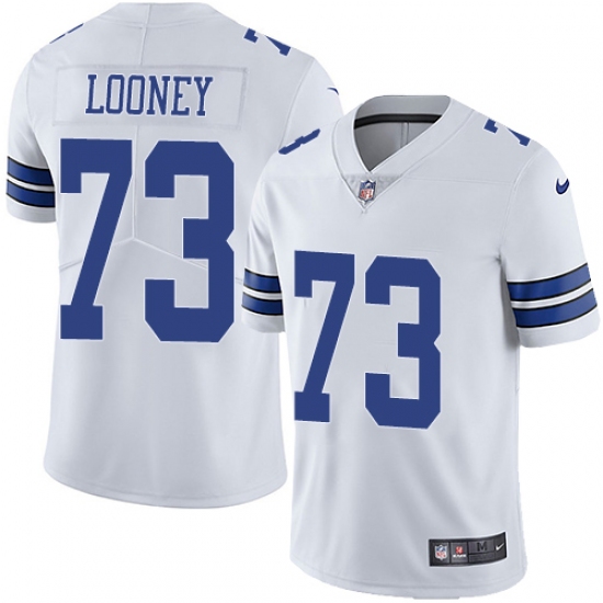 Men's Nike Dallas Cowboys 73 Joe Looney White Vapor Untouchable Limited Player NFL Jersey