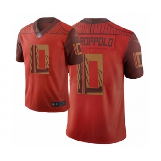 Women's San Francisco 49ers 10 Jimmy Garoppolo Limited Red City Edition Football Jersey