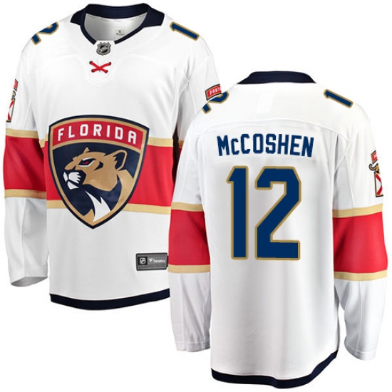 Youth Florida Panthers 12 Ian McCoshen Fanatics Branded White Away Breakaway NHL Jersey