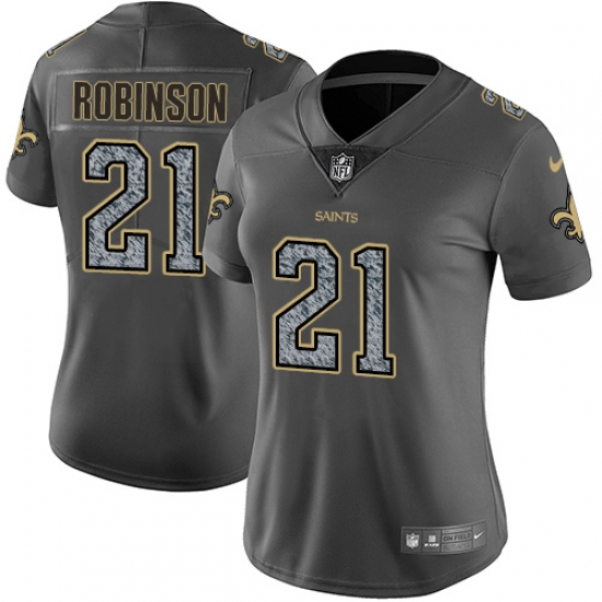 Women's Nike New Orleans Saints 21 Patrick Robinson Limited Olive Gold 2017 Salute to Service NFL Jersey