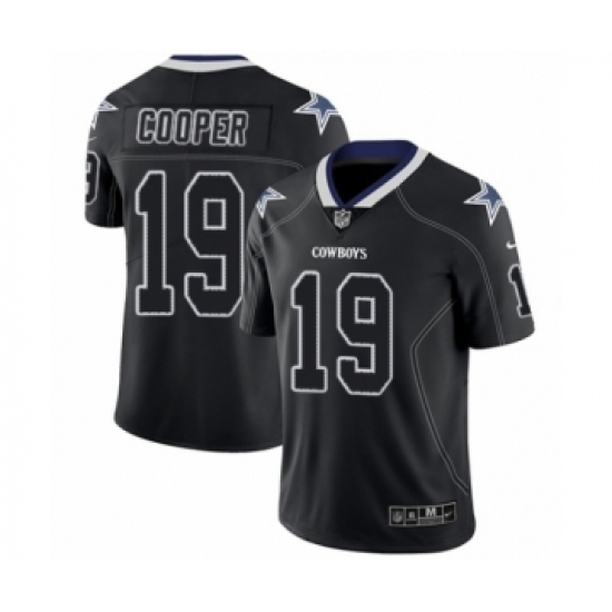 Men's Nike Dallas Cowboys 19 Amari Cooper Limited Lights Out Black Rush NFL Jersey