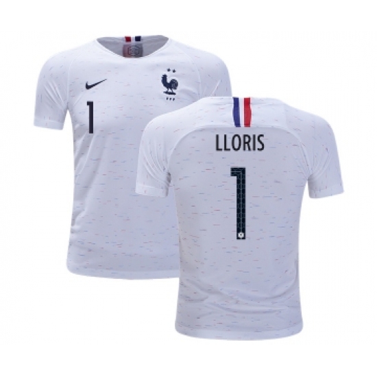 France 1 Lloris Away Kid Soccer Country Jersey