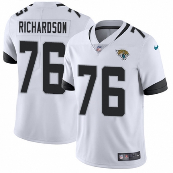 Youth Nike Jacksonville Jaguars 76 Will Richardson White Vapor Untouchable Limited Player NFL Jersey