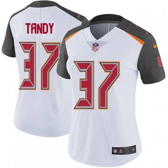 Women's Nike Tampa Bay Buccaneers 37 Keith Tandy White Vapor Untouchable Limited Player NFL Jersey