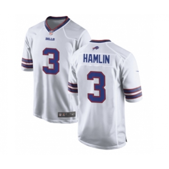 Women's Buffalo Bills 3 Damar Hamlin White Jersey