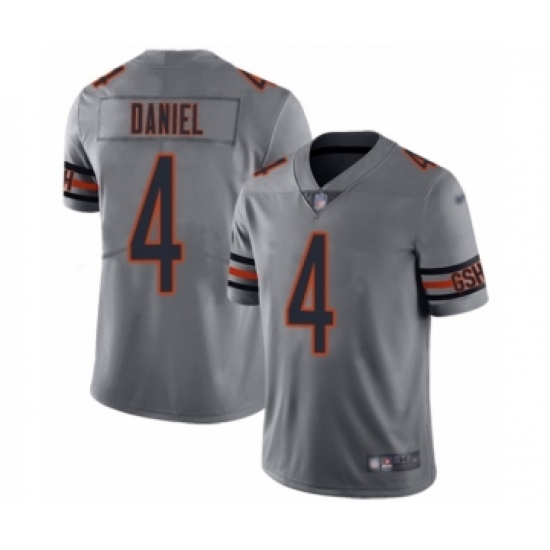 Women's Chicago Bears 4 Chase Daniel Limited Silver Inverted Legend Football Jersey