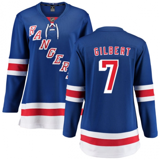 Women's New York Rangers 7 Rod Gilbert Fanatics Branded Royal Blue Home Breakaway NHL Jersey