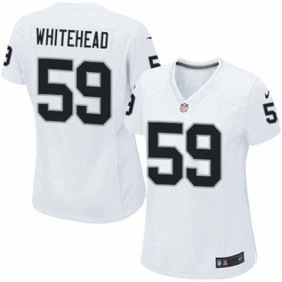 Women's Nike Oakland Raiders 59 Tahir Whitehead Game White NFL Jersey