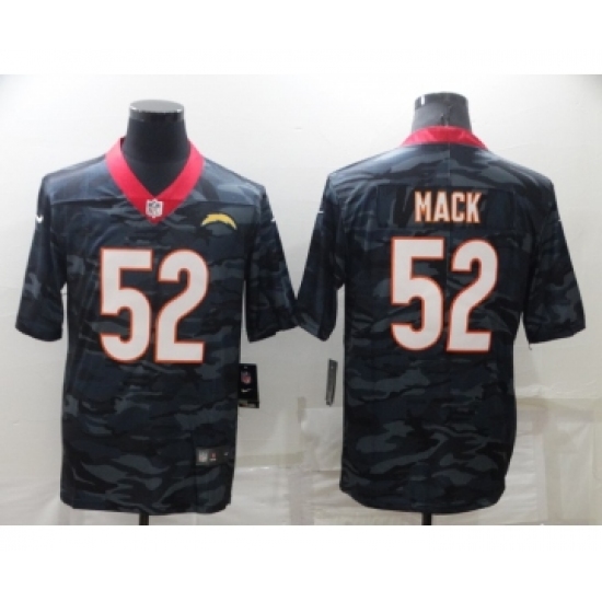 Men's Los Angeles Chargers 52 Khalil Mack Camo Limited Stitched Jersey