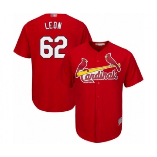 Youth St. Louis Cardinals 62 Daniel Ponce de Leon Authentic Red Alternate Cool Base Baseball Player Jersey