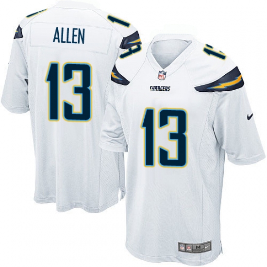 Men's Nike Los Angeles Chargers 13 Keenan Allen Game White NFL Jersey