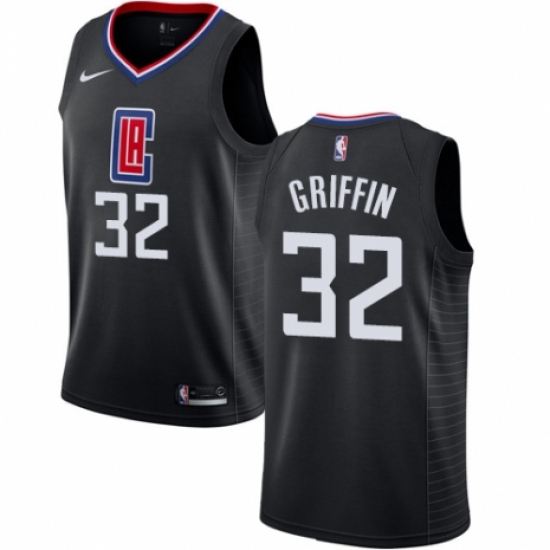 Men's Nike Los Angeles Clippers 32 Blake Griffin Swingman Black Alternate NBA Jersey Statement Edition