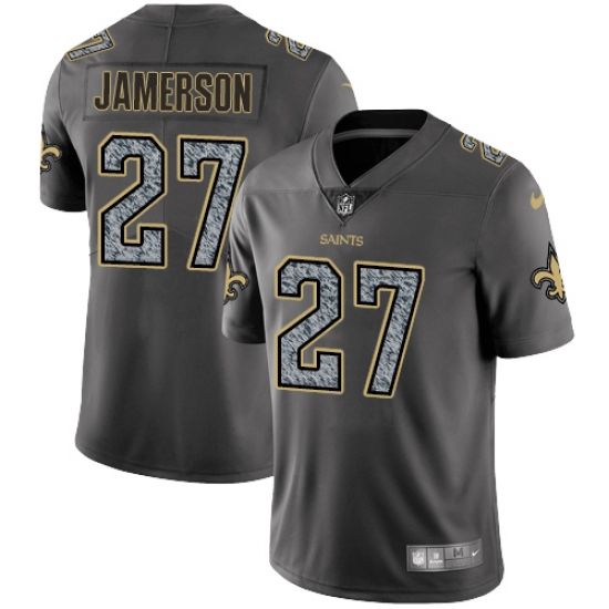 Men's Nike New Orleans Saints 27 Natrell Jamerson Gray Static Vapor Untouchable Limited NFL Jersey