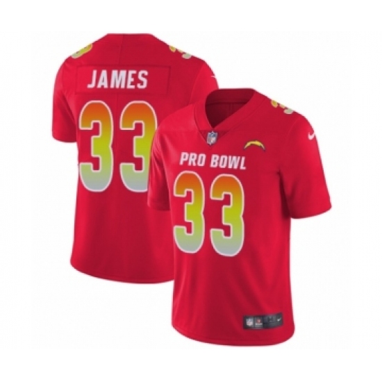 Men's Nike Los Angeles Chargers 33 Derwin James Limited Red AFC 2019 Pro Bowl NFL Jersey