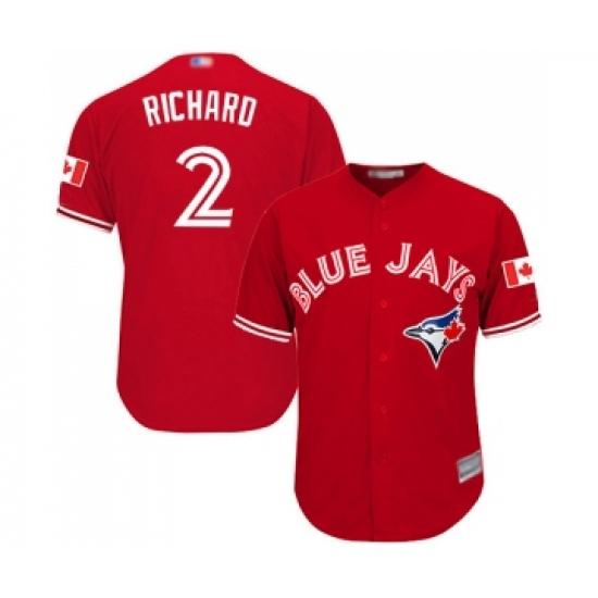 Youth Toronto Blue Jays 2 Clayton Richard Replica Scarlet Alternate Baseball Jersey