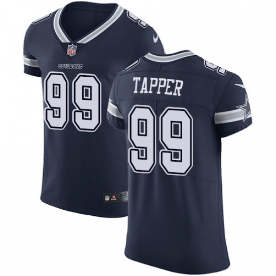 Men's Nike Dallas Cowboys 99 Charles Tapper Navy Blue Team Color Vapor Untouchable Elite Player NFL Jersey