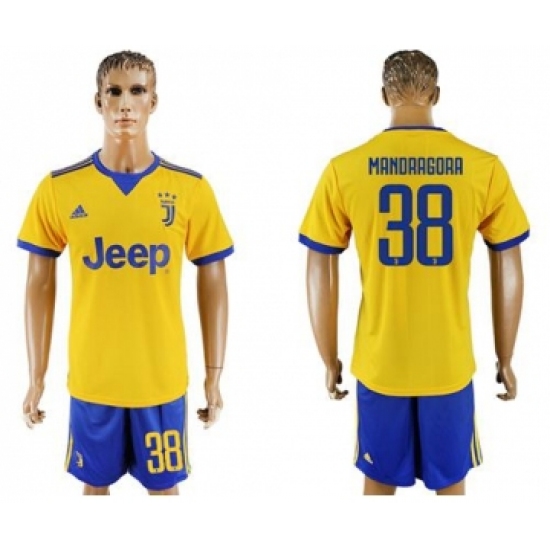 Juventus 38 Mandragora Away Soccer Club Jersey