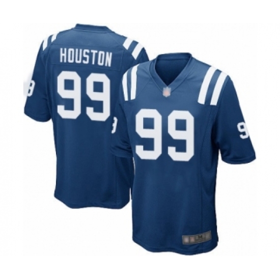 Men's Indianapolis Colts 99 Justin Houston Game Royal Blue Team Color Football Jersey