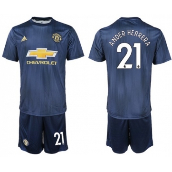 Manchester United 21 Ander Herrera Third Soccer Club Jersey