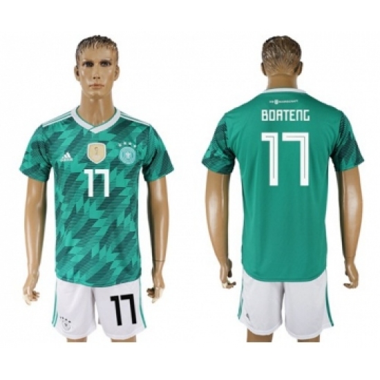 Germany 17 Boateng Away Soccer Country Jersey