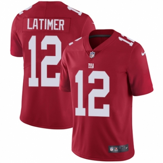 Youth Nike New York Giants 12 Cody Latimer Red Alternate Vapor Untouchable Limited Player NFL Jersey