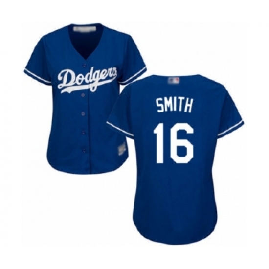 Women's Los Angeles Dodgers 16 Will Smith Authentic Royal Blue Alternate Cool Base Baseball Player Jersey