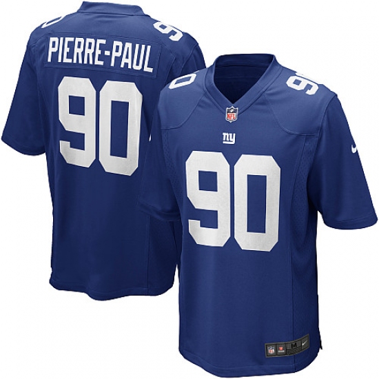 Men's Nike New York Giants 90 Jason Pierre-Paul Game Royal Blue Team Color NFL Jersey