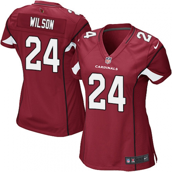 Women's Nike Arizona Cardinals 24 Adrian Wilson Game Red Team Color NFL Jersey