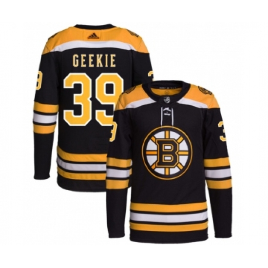 Men's Boston Bruins 39 Morgan Geekie Black Stitched Jersey