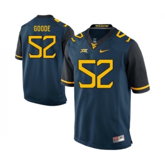 West Virginia Mountaineers 52 Najee Goode Navy College Football Jersey