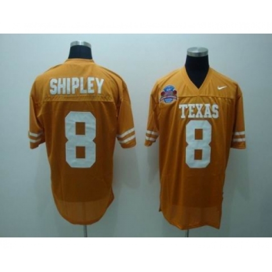 Texas Longhorns 8 Shipley orange Jerseys