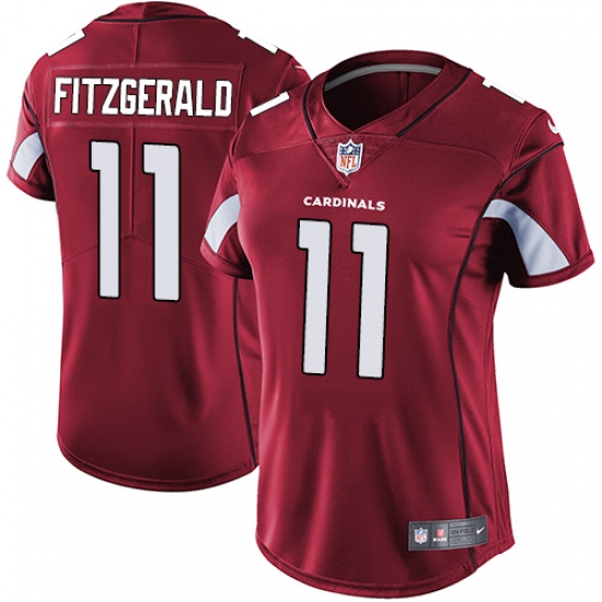 Women's Nike Arizona Cardinals 11 Larry Fitzgerald Red Team Color Vapor Untouchable Limited Player NFL Jersey