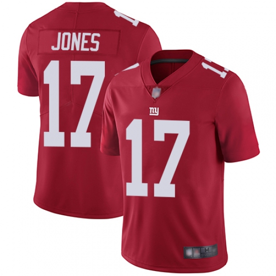 Nike New York Giants 17 Daniel Jones Red Alternate Men's Stitched NFL Vapor Untouchable Limited Jersey