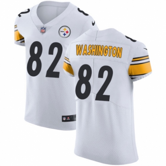 Men's Nike Pittsburgh Steelers 82 James Washington White Vapor Untouchable Elite Player NFL Jersey