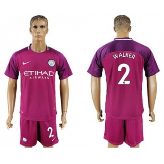 Manchester City 2 Walker Away Soccer Club Jersey