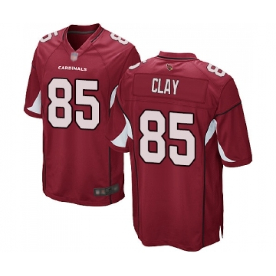 Men's Arizona Cardinals 85 Charles Clay Game Red Team Color Football Jersey