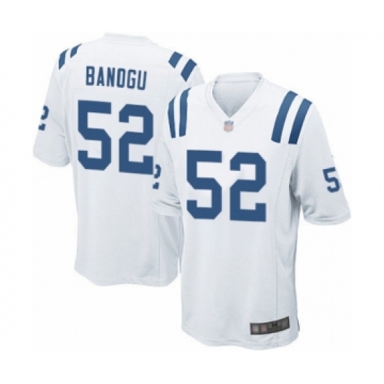 Men's Indianapolis Colts 52 Ben Banogu Game White Football Jersey