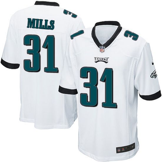 Men's Nike Philadelphia Eagles 31 Jalen Mills Game White NFL Jersey