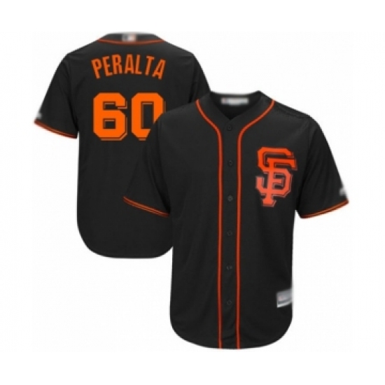 Youth San Francisco Giants 60 Wandy Peralta Authentic Black Alternate Cool Base Baseball Player Jersey