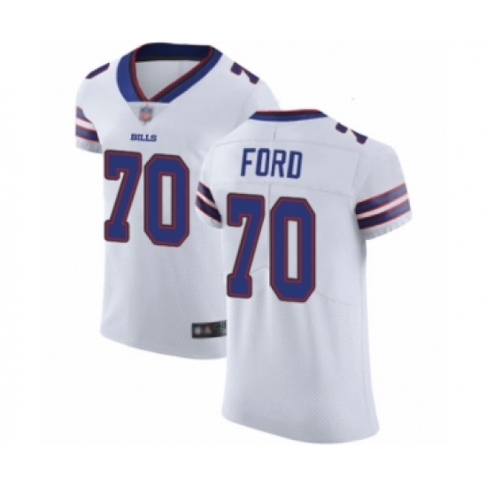 Men's Buffalo Bills 70 Cody Ford White Vapor Untouchable Elite Player Football Jersey