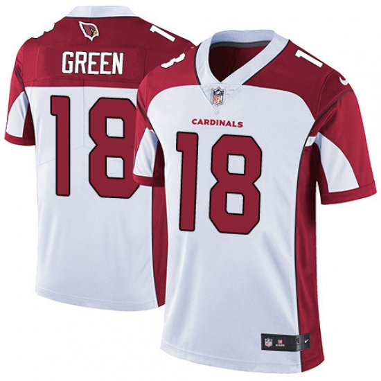 Men's Nike Arizona Cardinals 18 A.J. Green White Stitched NFL Vapor Untouchable Limited Jersey