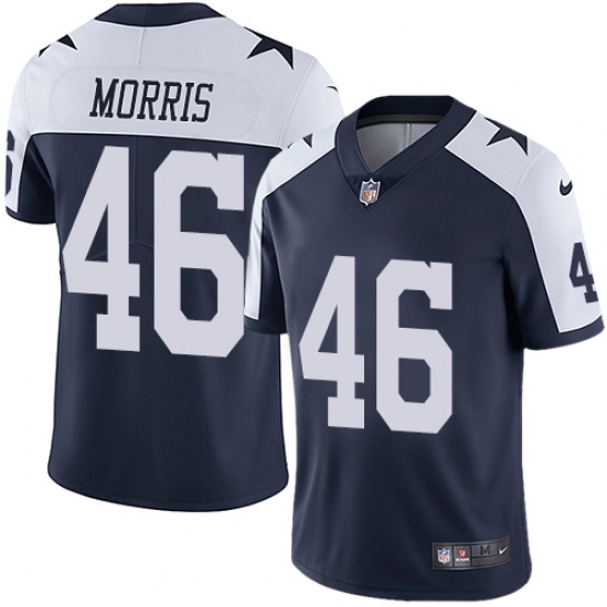 Youth Nike Dallas Cowboys 46 Alfred Morris Navy Blue Throwback Alternate Vapor Untouchable Limited Player NFL Jersey