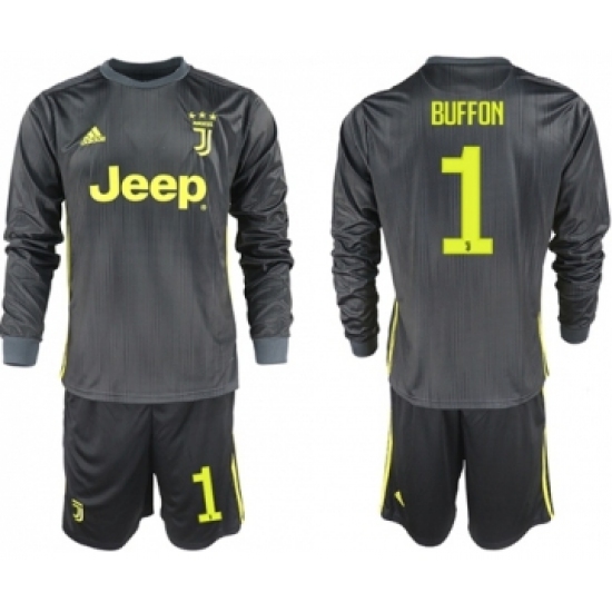 Juventus 1 Buffon Third Long Sleeves Soccer Club Jersey